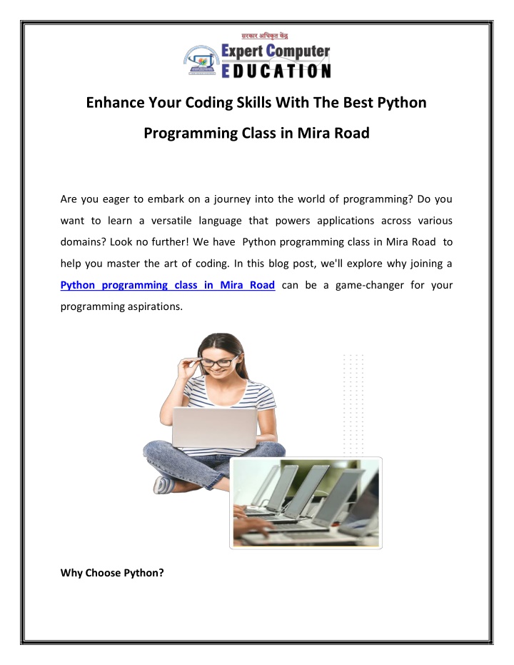 enhance your coding skills with the best python