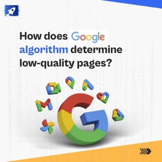 How does Google's algorithm determine low-quality pages?
