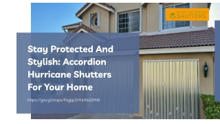 Accordion shutters