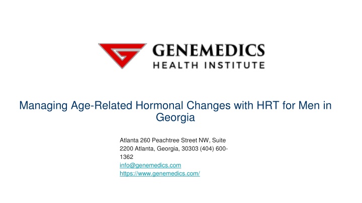 managing age related hormonal changes with hrt for men in georgia