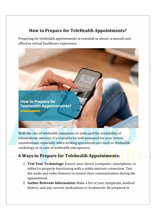 How to Prepare for Telehealth Appointments?