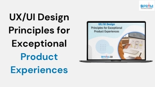 UXUI Design Principles for Exceptional Product Experiences