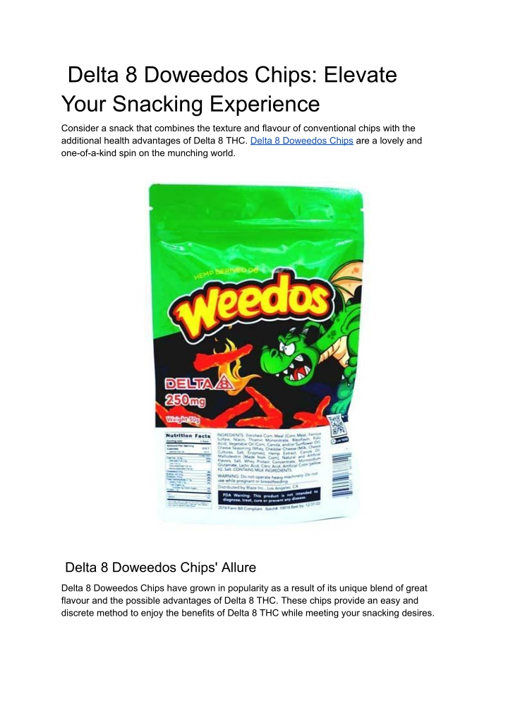 delta 8 doweedos chips elevate your snacking
