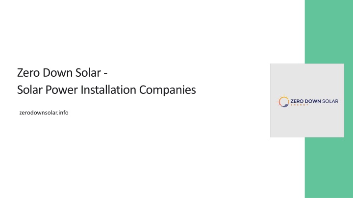 zero down solar solar power installation companies