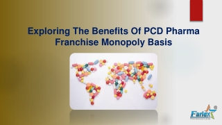 Exploring The Benefits Of PCD Pharma Franchise Monopoly Basis