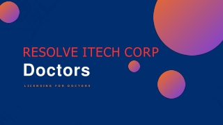resolve itech cor p doctors