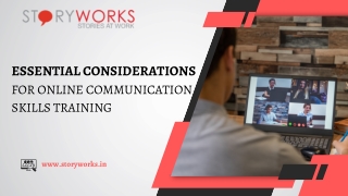 Essential Considerations For Online Communication Skills Training