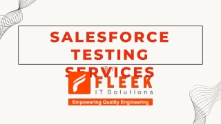 Salesforce Testing Services