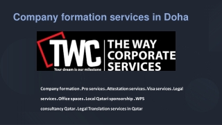 Company Formation Services in Qatar | The Way Corporate Services
