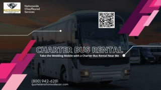Take the Wedding Mobile with a Charter Bus Rental Near Me
