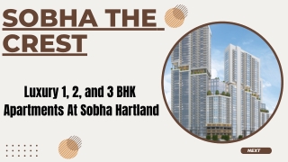 Sobha The Crest-E-Brochure