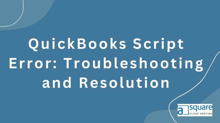 quickbooks script error troubleshooting