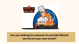 Hibachi Chef at your Party