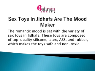 Sex Toys In Jidhafs Are The Mood Maker