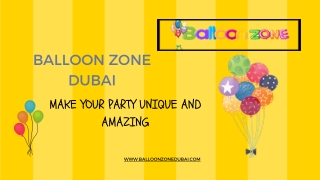 Customized Balloons Dubai- Balloon Zone Dubai