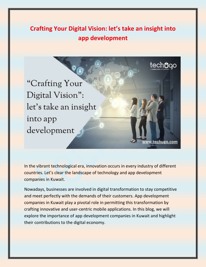 crafting your digital vision let s take