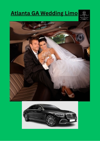Arrive in Style at Your Atlanta, GA Wedding with our Luxurious Limo Service - Dwtlimos