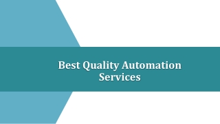 The Top Process Automation Solutions In The USA | RPA Services