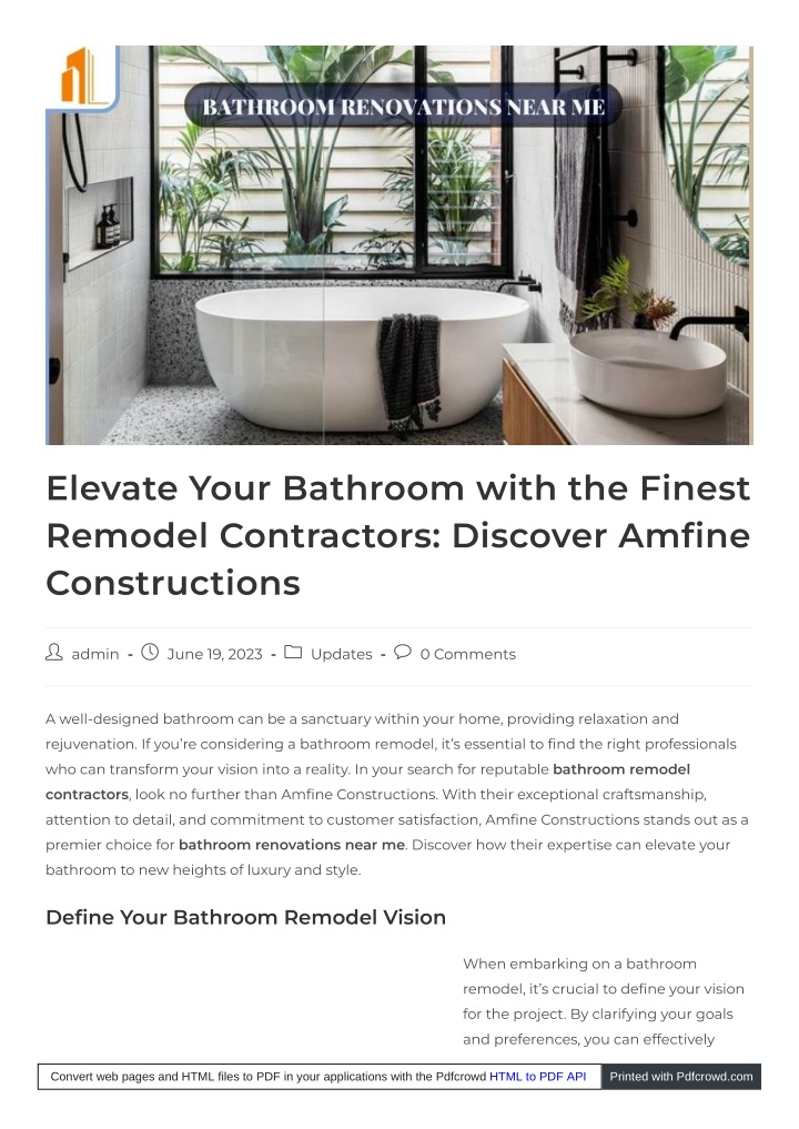 elevate your bathroom with the finest