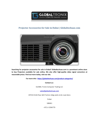 Projector Accessories for Sale in Dubai | Globaltechuae.com