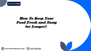 how to keep your how to keep your food fresh