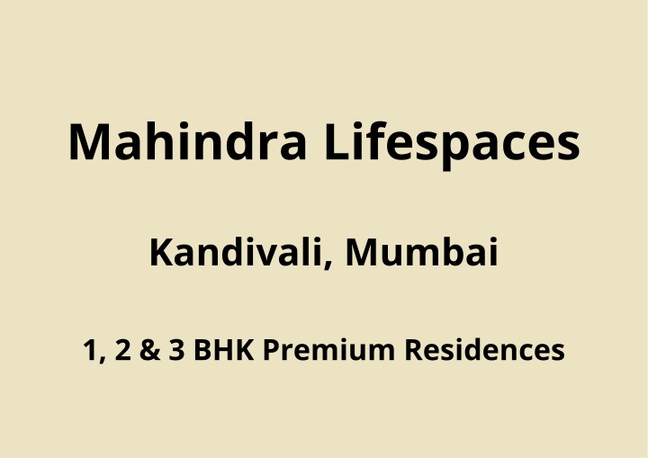 mahindra lifespaces