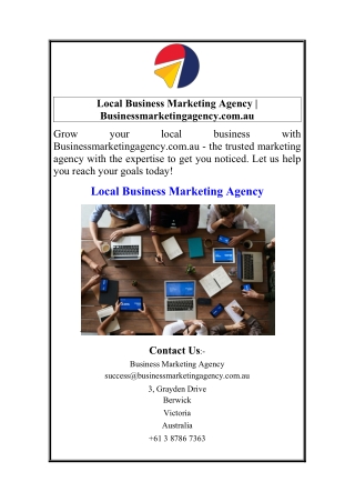 Local Business Marketing Agency  Businessmarketingagency.com.au