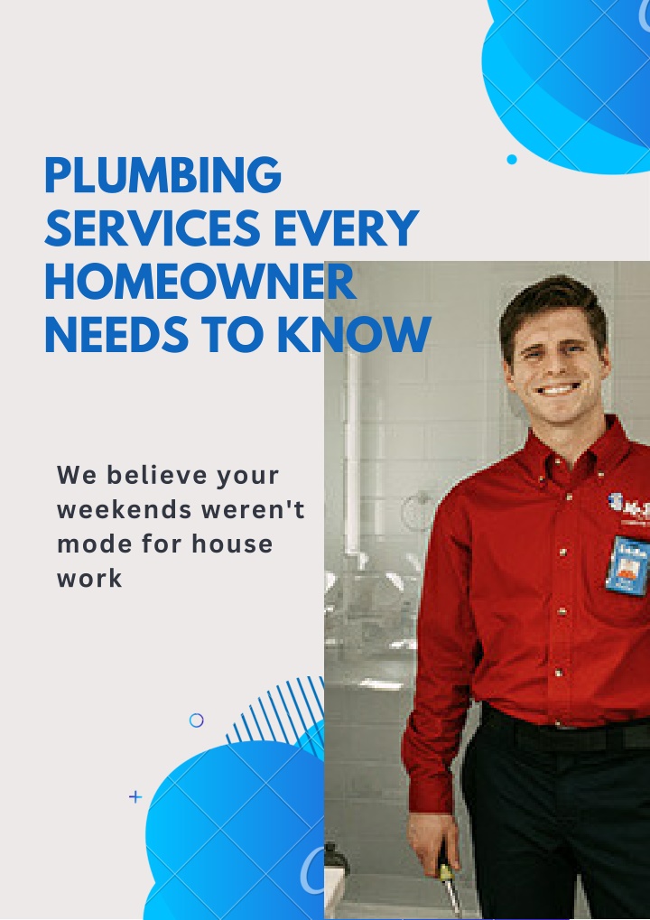 plumbing services every homeowner needs to know