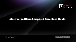 metaverse clone script a complete guide