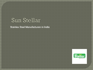 Sun Stellar - Stainless Steel Water Tank Manufacturers