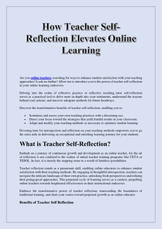 are you online teachers searching for ways