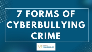 7 Forms of Cyberbullying Crime
