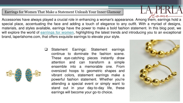 earrings for women that make a statement unleash
