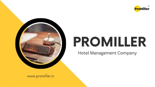 ProMiller: Hotel Management Company