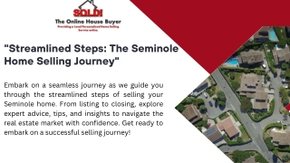 "Streamlined Steps: The Seminole Home Selling Journey"