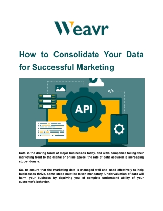 How to Consolidate Your Data for Successful Marketing