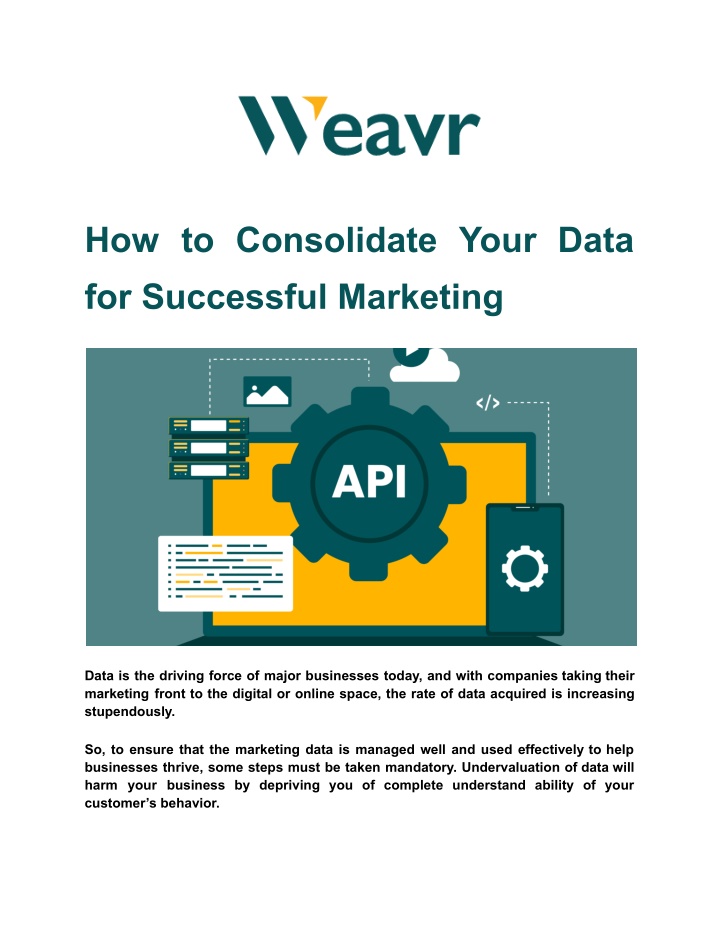 how to consolidate your data for successful