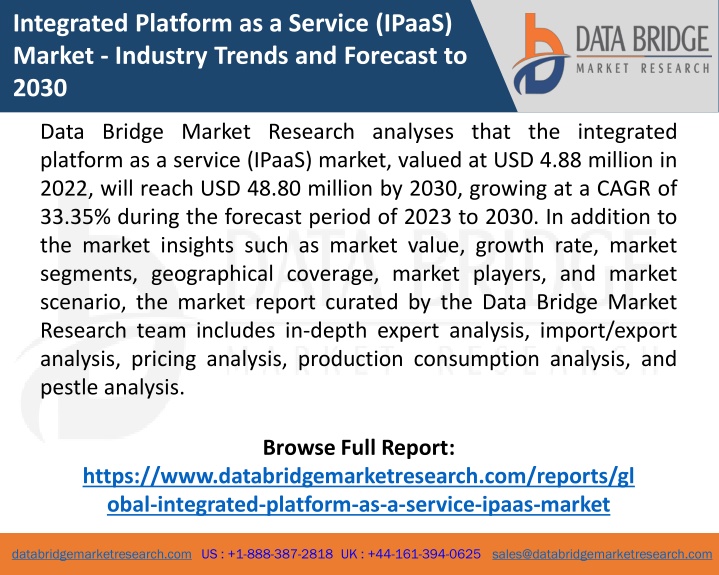 integrated platform as a service ipaas market