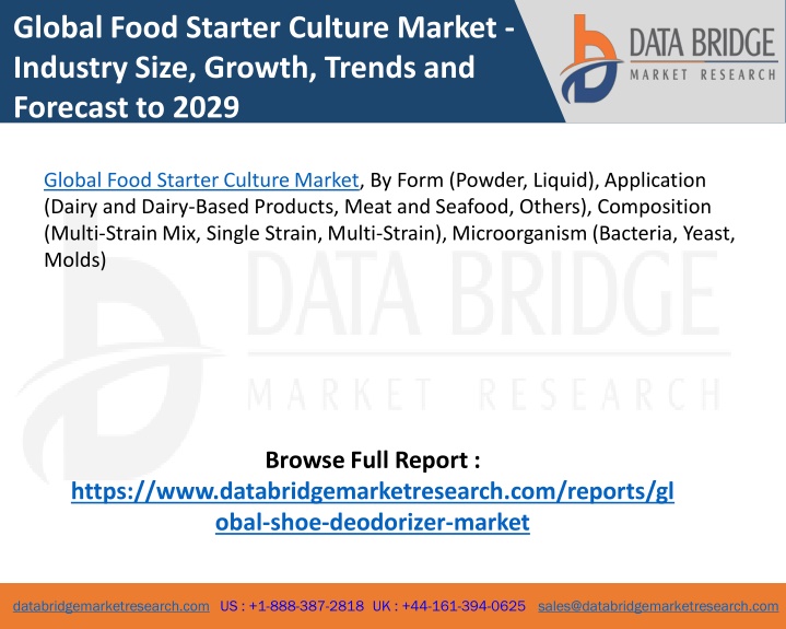 global food starter culture market industry size