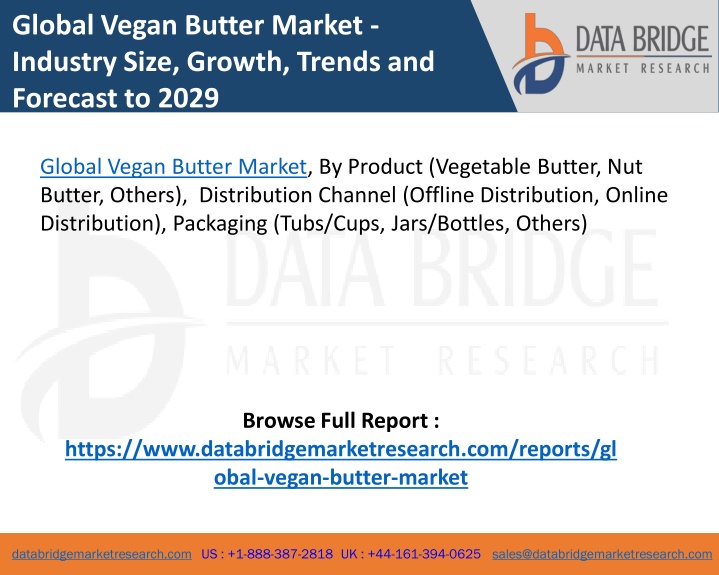 global vegan butter market industry size growth