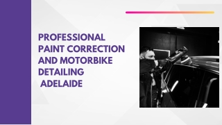 Professional Paint Correction and Motorbike Detailing Adelaide