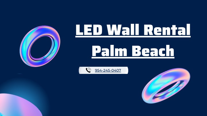 led wall rental palm beach