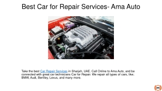 car for repair
