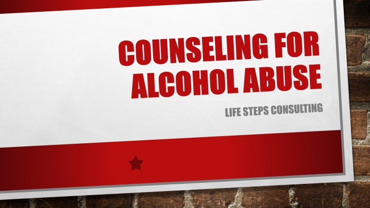 counseling for alcohol abuse