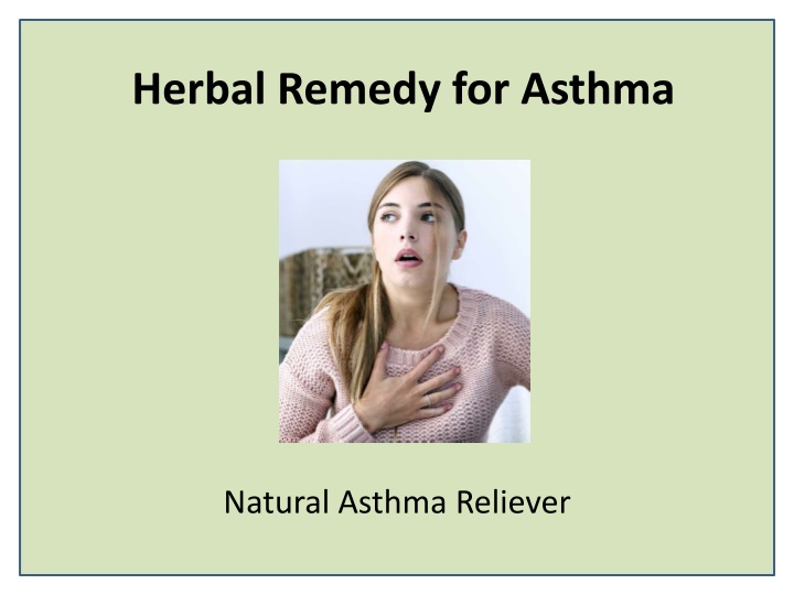 herbal remedy for asthma