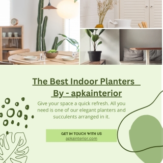 The Best Indoor Planters    By - apkainterior