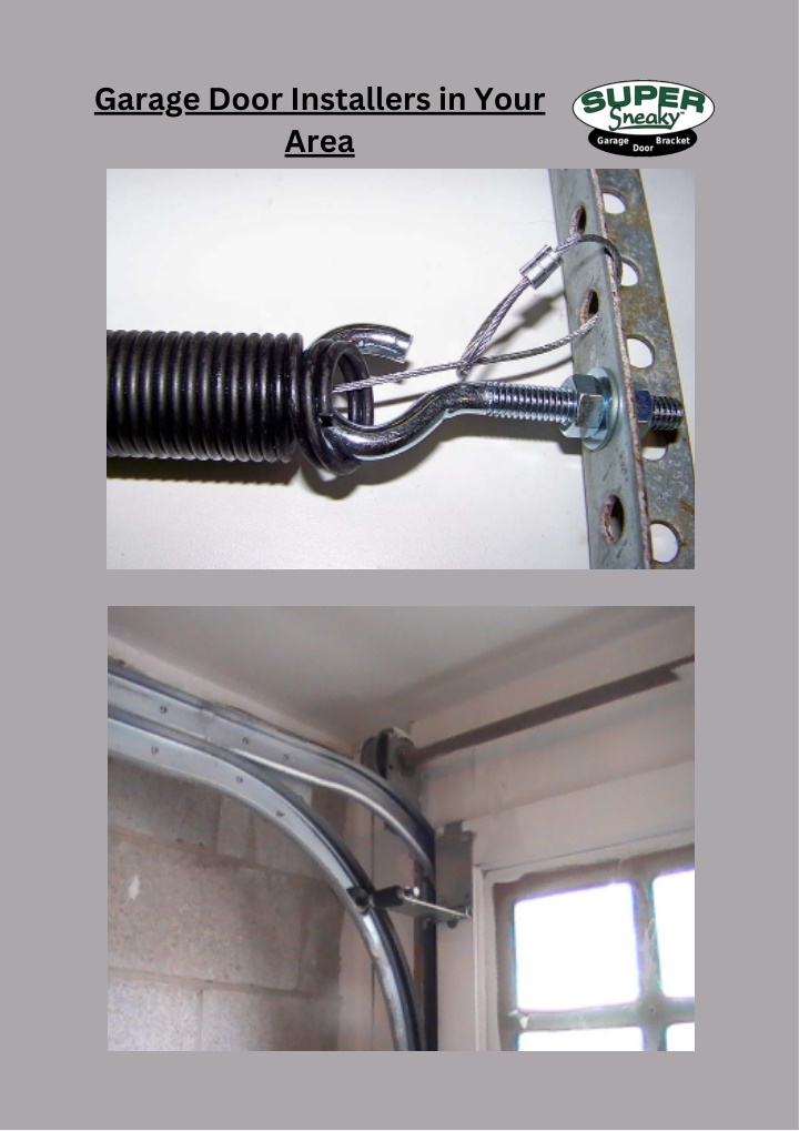 garage door installers in your area