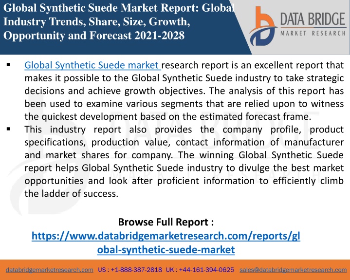 global synthetic suede market report global