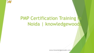 pmp certification training in noida knowledgewoods