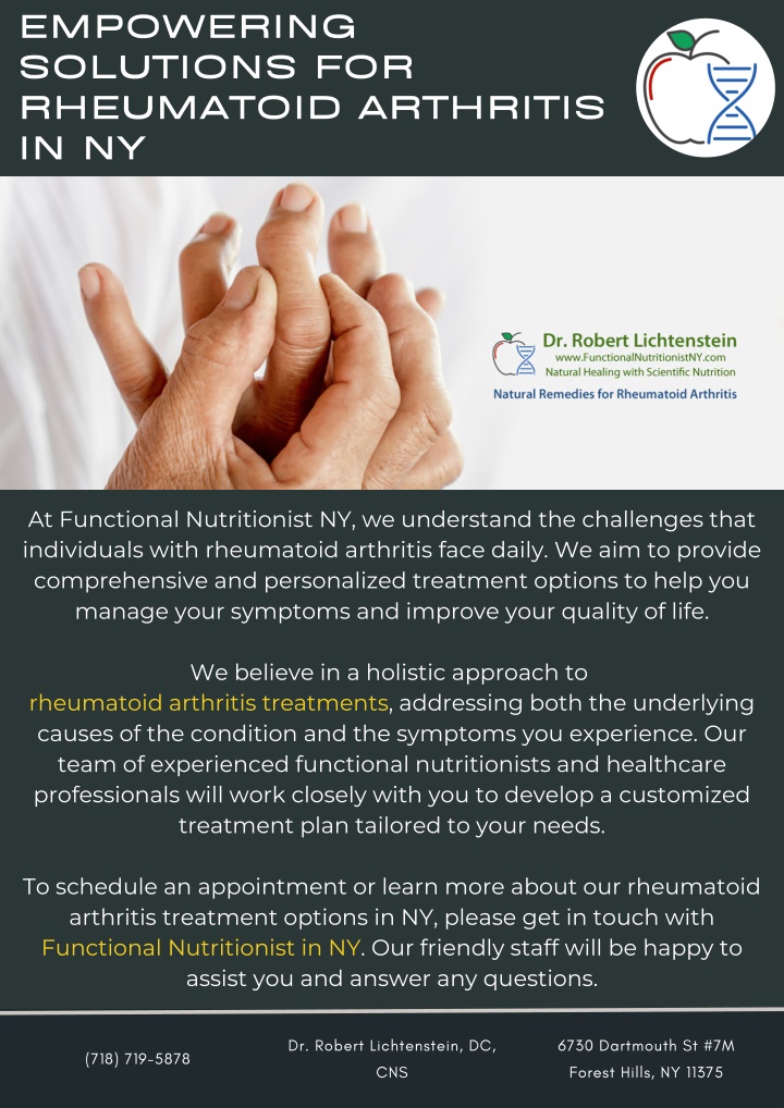 empowering solutions for rheumatoid arthritis